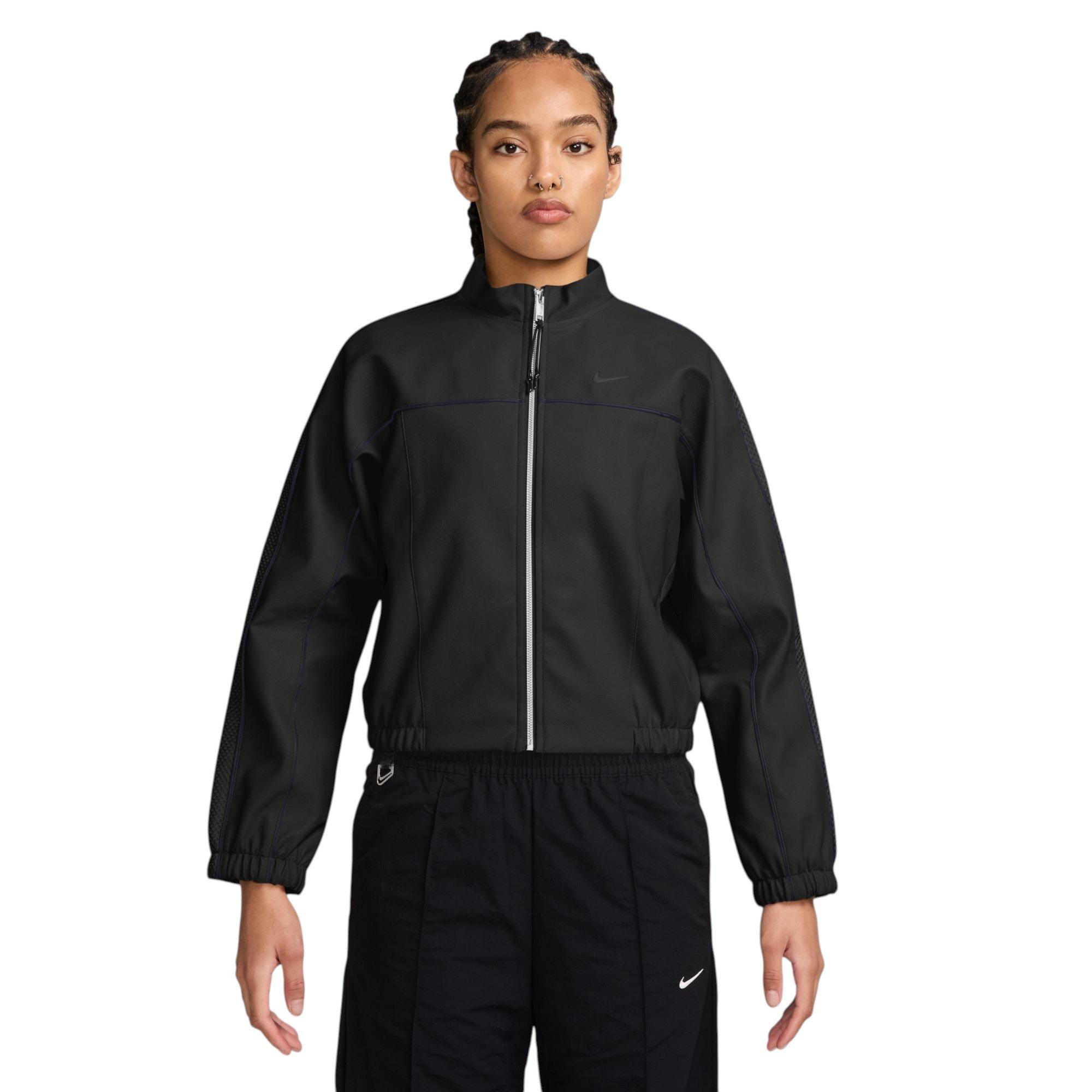 HO26 NK PLEATHER JACKET BLK - BLACK
